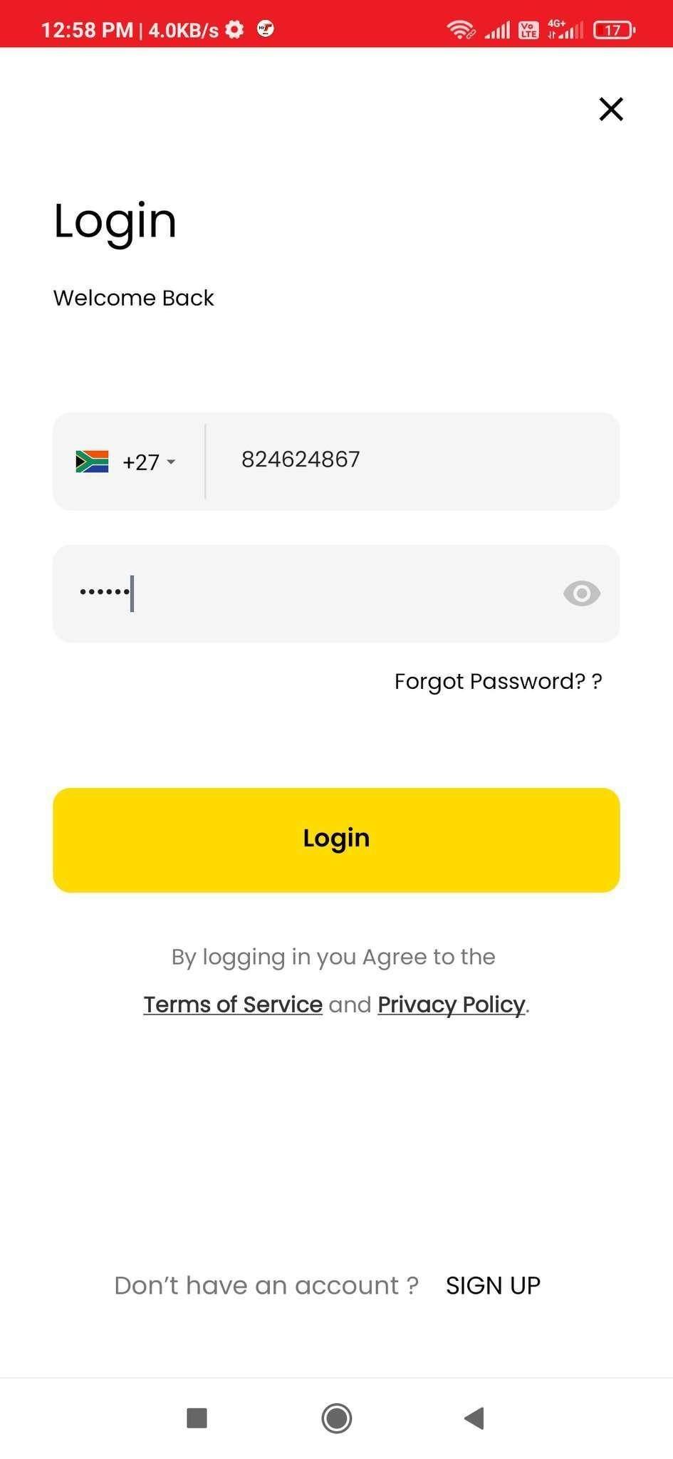 Mr T Food Delivery app