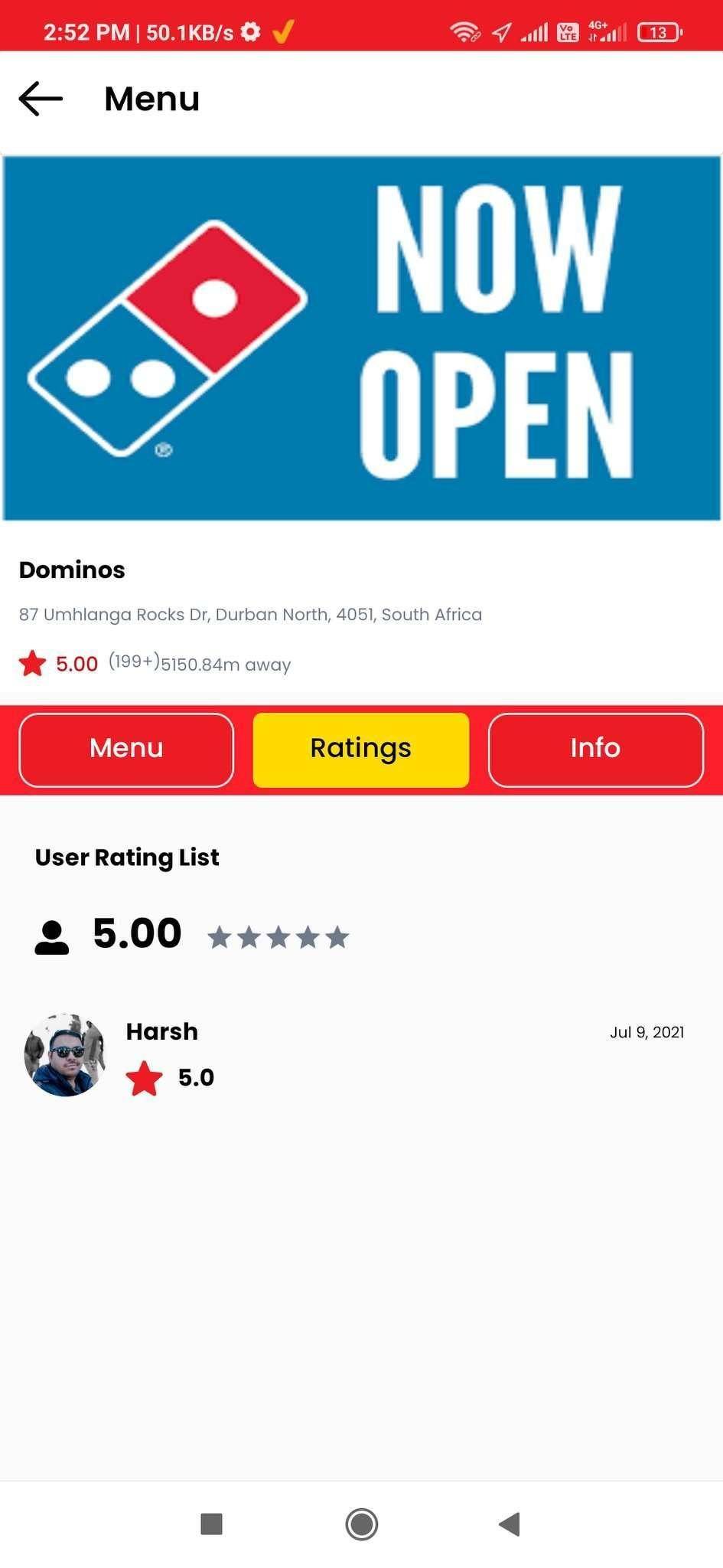 Mr T Food Delivery app