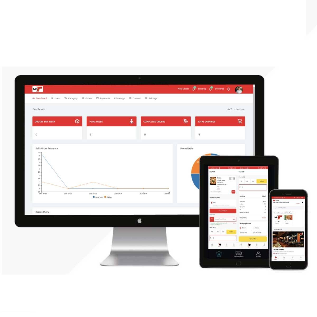 Mr T Food Delivery app