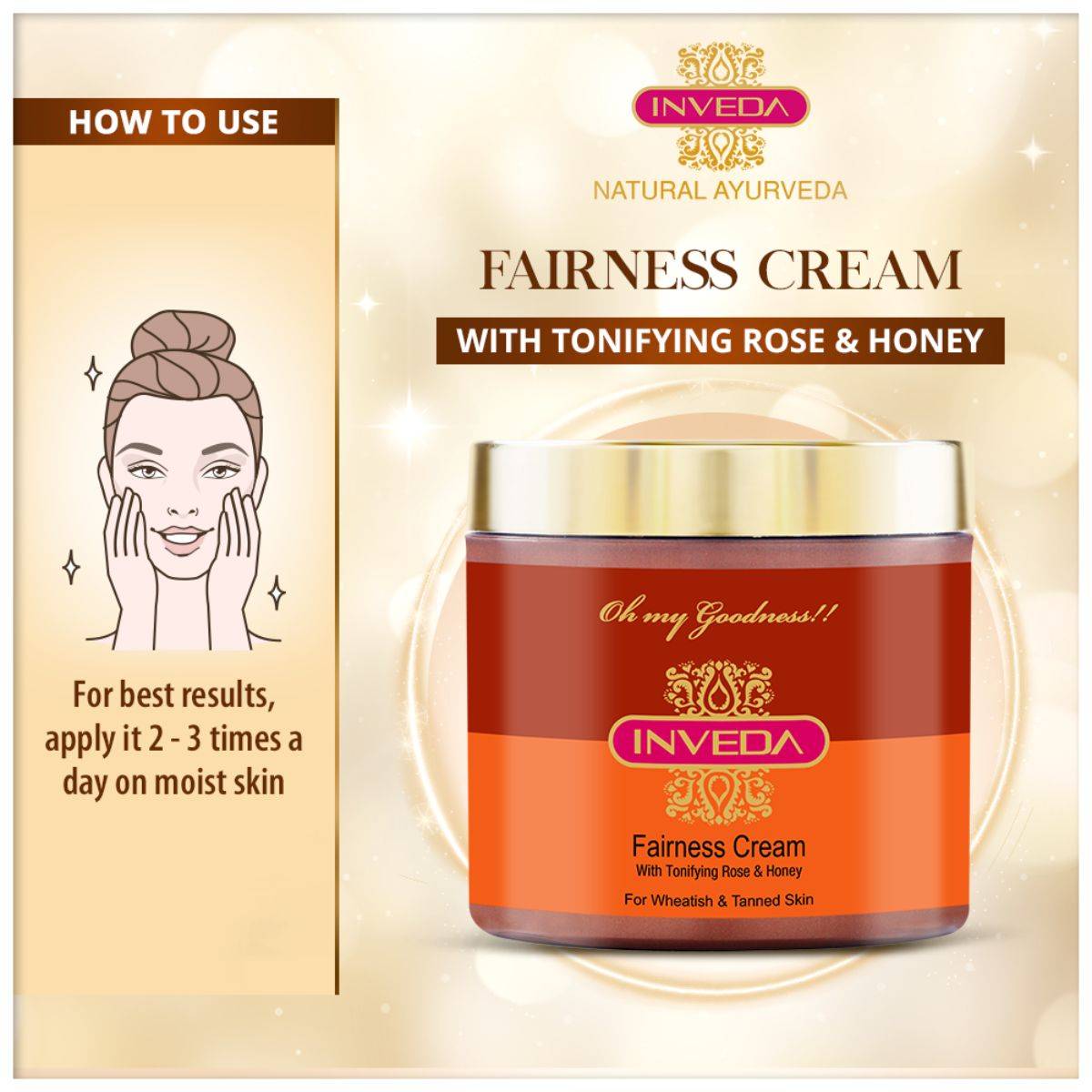 Brightening Cream with Rose and Honey
