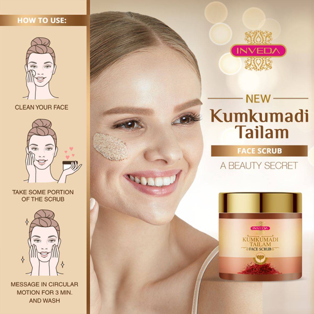 Kumkumadi Tailam Face Scrub